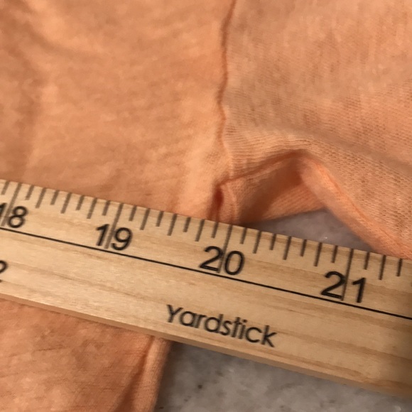 Free People T Shirt Top Womens XS Peach Belle of Georgia Baggy 3/4 Sleeve Coast - Picture 5 of 8